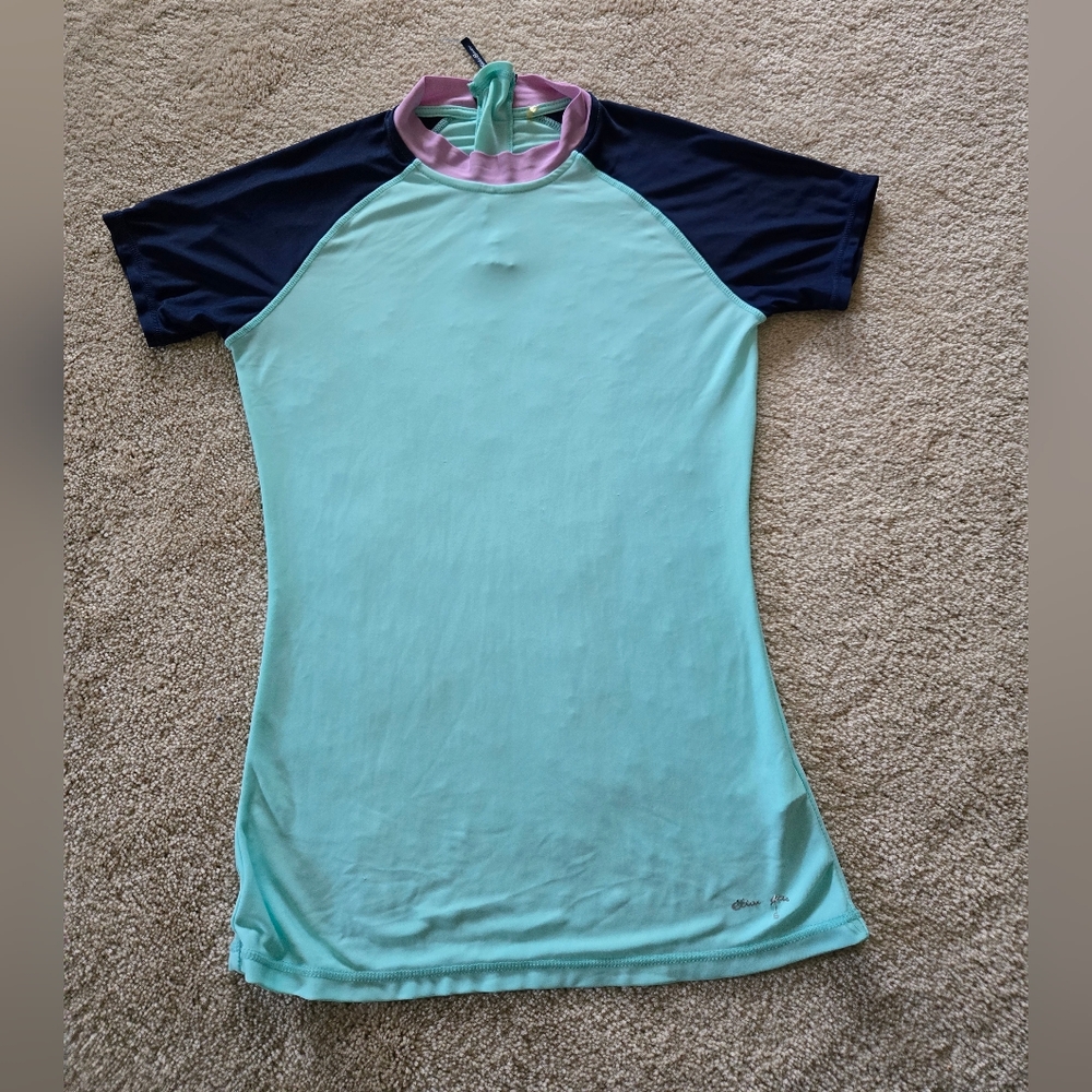 Eddie Bauer Colorblock Swim Top